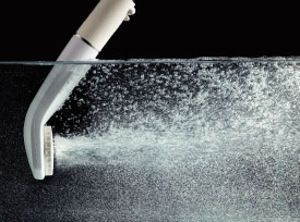 マイクロバブルシャワー ピュアブル2　水中での泡の様子