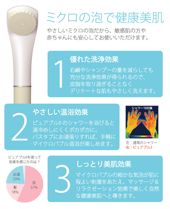 マイクロバブルシャワー ピュアブル2